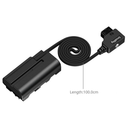 SmallRig 6415 - adapter zasilania typu Dummy, D-Tap do akumulatora NP-F550 - długość 100 cm